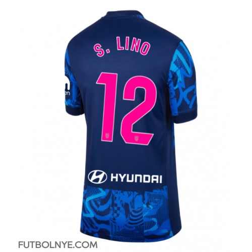 Camiseta Atletico Madrid Samuel Lino #12 Tercera Equipación para mujer 2024-25 manga corta